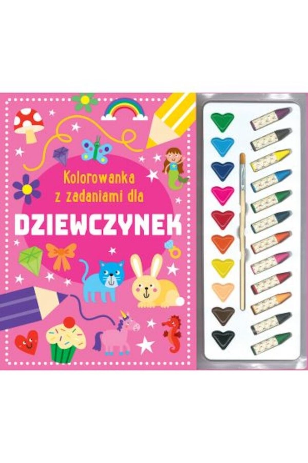 Kolorowanka z zadaniami dla dziewczynek