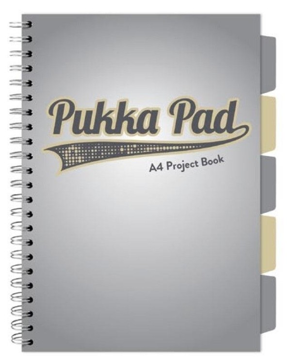 Kołozeszyt pukka pad a4 project book design a4 szary