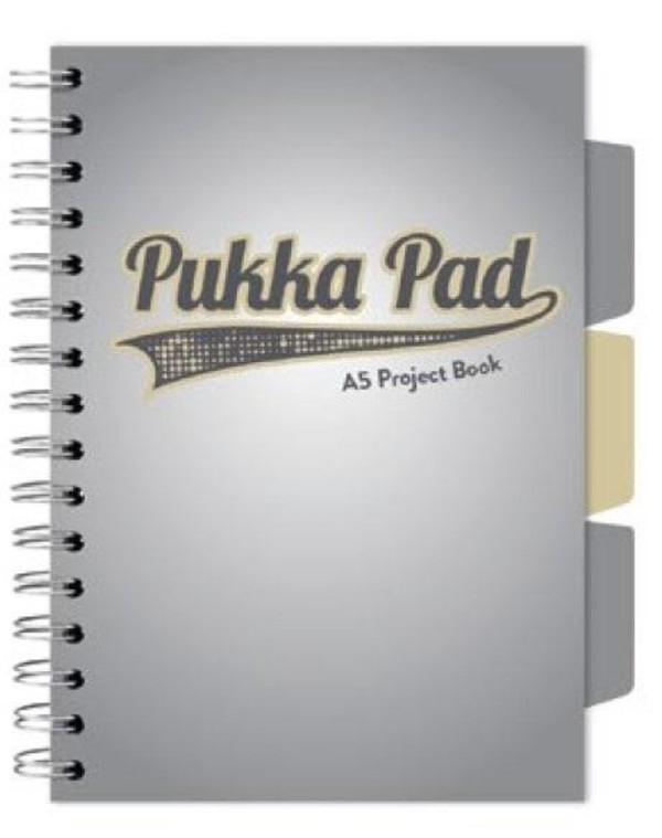 Kołozeszyt pukka pad a5 project book design szary