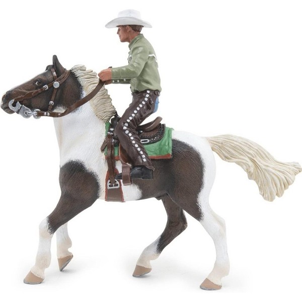 Figurka Koń z jeźdźcem kowbojem