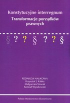 Konstytucyjne interregnum - pdf Transformacje porządków prawnych