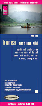 Korea Nord und Sud Autokarte / Korea północna i południowa Mapa samochodowa Skala 1:700 000