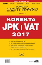 Okładka:Korekta JPK i VAT 2017 