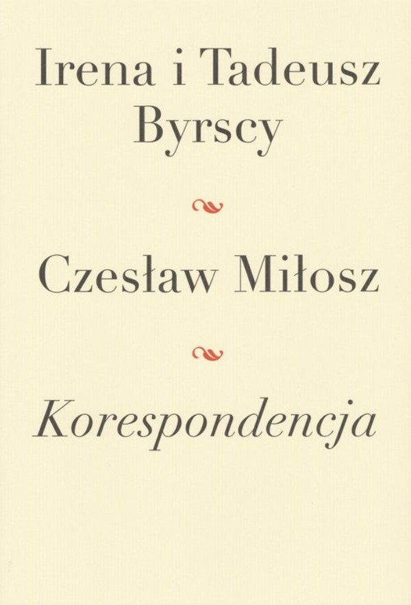 Korespondencja. Irena i Tadeusz Byrscy. Czesław Miłosz