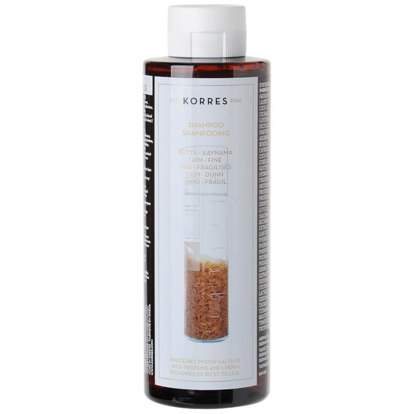 Shampoo For Thin/Fine Hair With Rice Proteins And Linden Szampon z proteinami ryżu i wyciągiem z lipy do włosów cienkich i wrażliwych