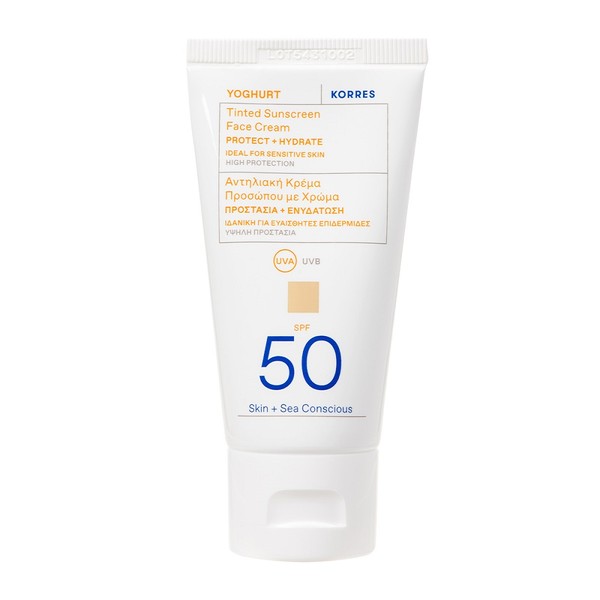 Yoghurt Tinted Sunscreen SPF50 Nude Koloryzujący krem do twarzy z filtrem