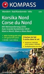 Korsika Nord Touristische Karte / Korsyka północna Mapa turystyczna Skala: 1:50 000