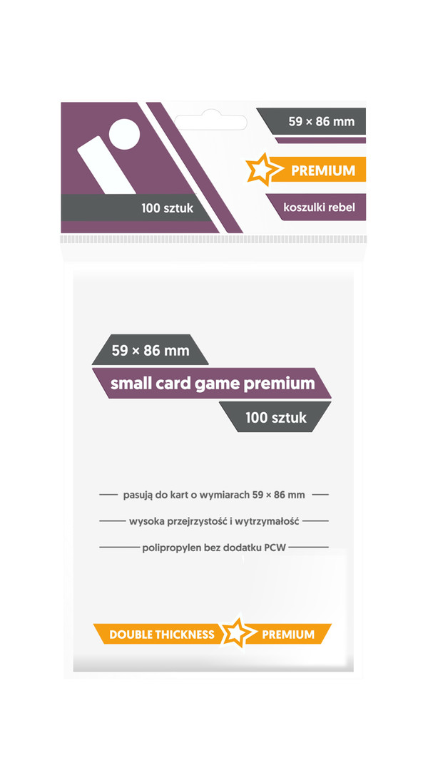 Koszulki na karty Small Card Game Premium (59x86 mm) 100 sztuk