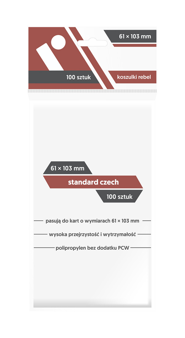 Koszulki na karty Standard Czech (61x103 mm) 100 sztuk