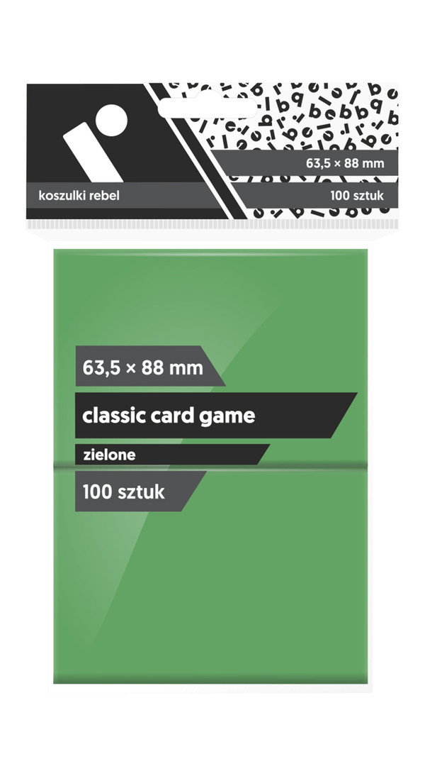 Koszulki na karty Classic Card Game Zielone (63,5x88 mm) 100 sztuk