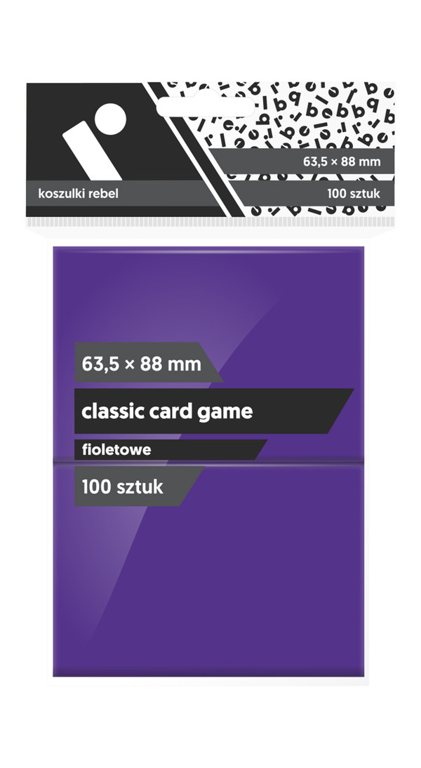 Koszulki na karty Classic Card Game Fioletowe (63,5x88 mm) 100 sztuk