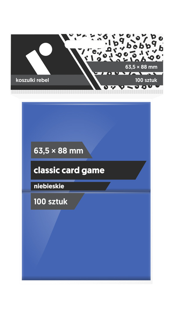 Koszulki na karty Classic Card Game Niebieskie (63,5x88 mm) 100 sztuk