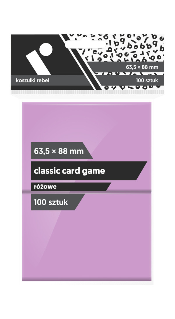 Koszulki na karty Classic Card Game Różowe (63,5x88 mm) 100 sztuk