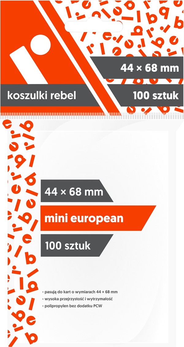 Koszulki na karty Mini European 44 x 68 mm 100 sztuk