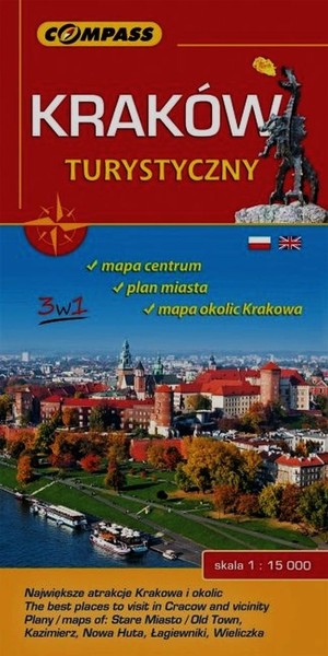 Kraków turystyczny Plan miasta Skala: 1:15 000
