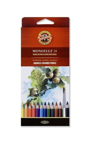 Kredki akwarelowe Mondeluz 24 kolory