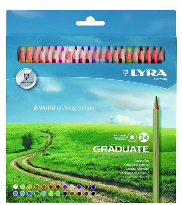 Kredki Lyra Graduate 24 kolory