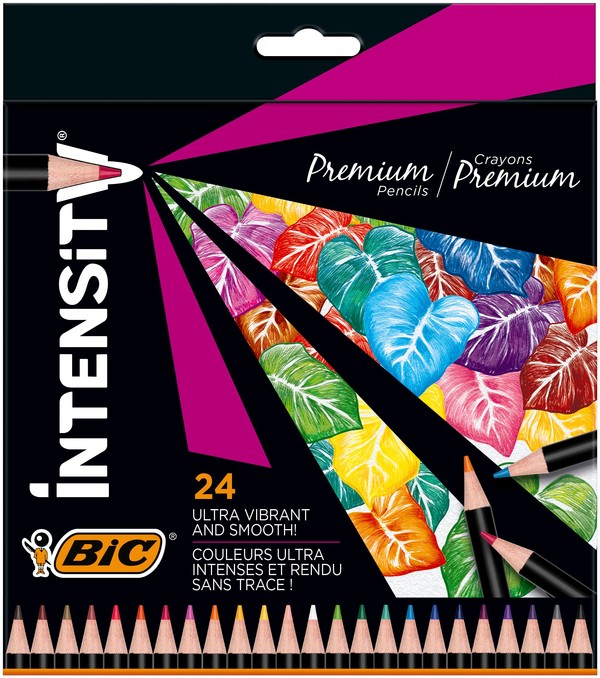 Kredki ołówkowe BIC Intensity Premium 24 kolory