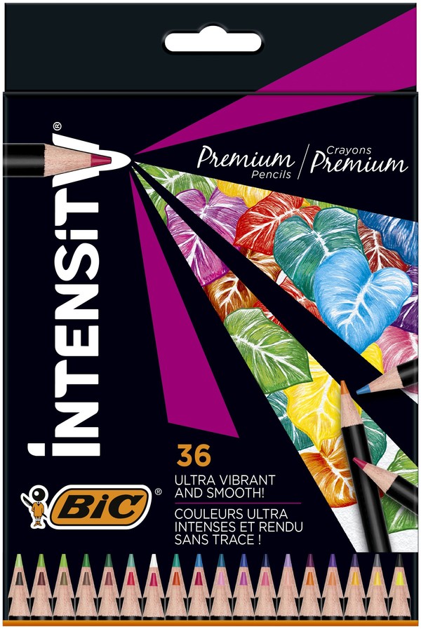 Kredki ołówkowe BIC Intensity Premium 36 kolorów