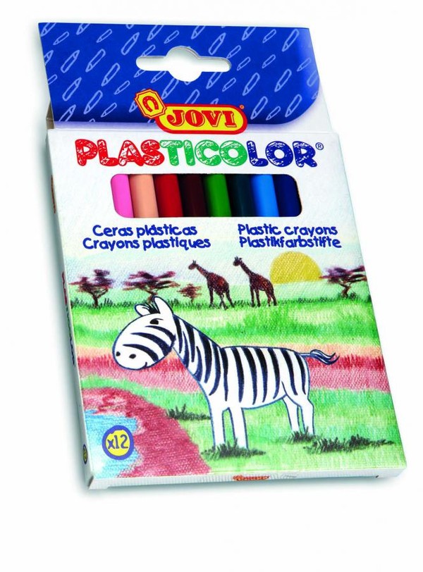 Kredki plastikowe okrągłe 12 kolorów