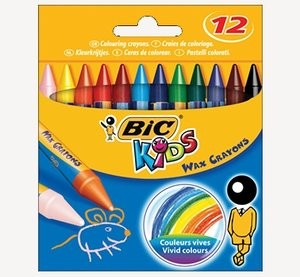 Kredki świecowe BIC Kids 12 kolorów