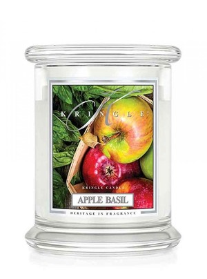 Apple Basil - Średni, klasyczny słoik z 2 knotami