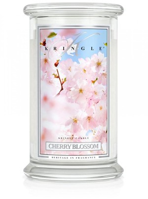 Cherry Blossom - duży, klasyczny słoik z 2 knotami