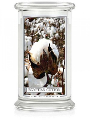 Egyptian Cotton - Duży, klasyczny słoik z 2 knotami