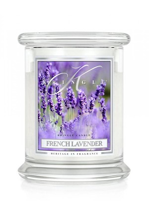 French Lavender - średni, klasyczny słoik z 2 knotami