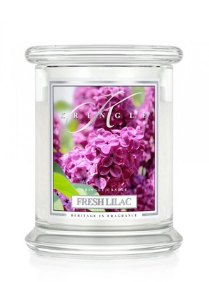 Fresh Lilac - średni, klasyczny słoik z 2 knotami