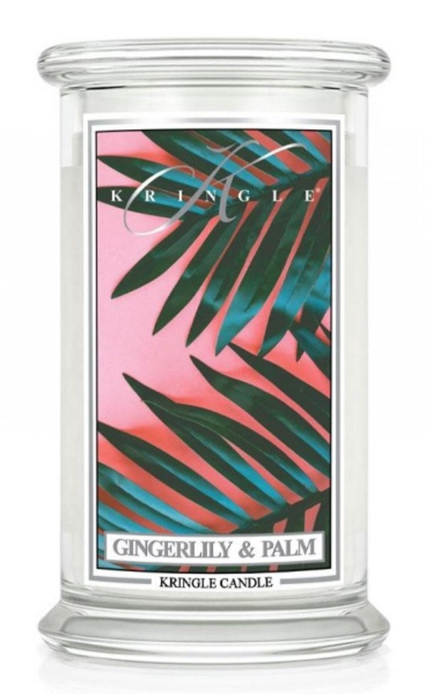 Gingerlily & Palm Duży klasyczny słoik z 2 knotami