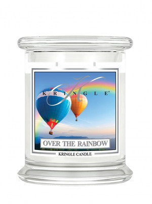 Over the Rainbow - Średni, klasyczny słoik z 2 knotami