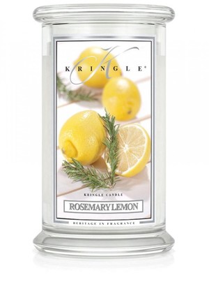 Rosemary Lemon - duży, klasyczny słoik z 2 knotami