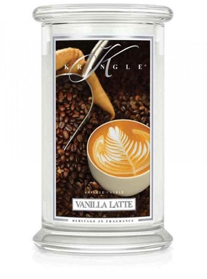 Vanilla Latte - duży, klasyczny słoik z 2 knotami