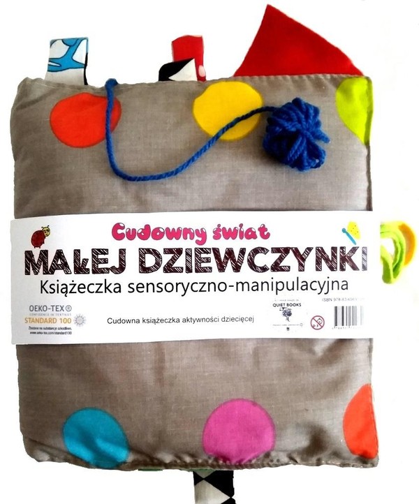 Książeczka sensoryczno-manipulacyjna. Cudowny świat dziewczynki