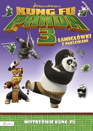 Kung Fu Panda 3 Łamigłówki z naklejkami Mistrzowie Kung-fu