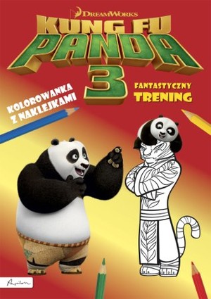 Kung Fu Panda Kolorowanka z naklejkami Fantastyczny trening