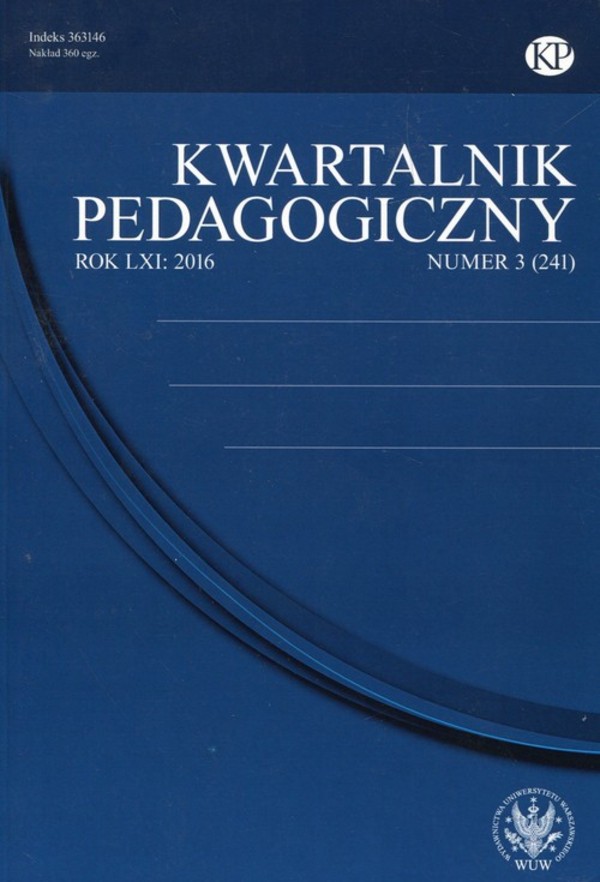 Kwartalnik Pedagogiczny 2016 nr 3