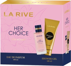 la rive her choice woda perfumowana 100 ml   zestaw 