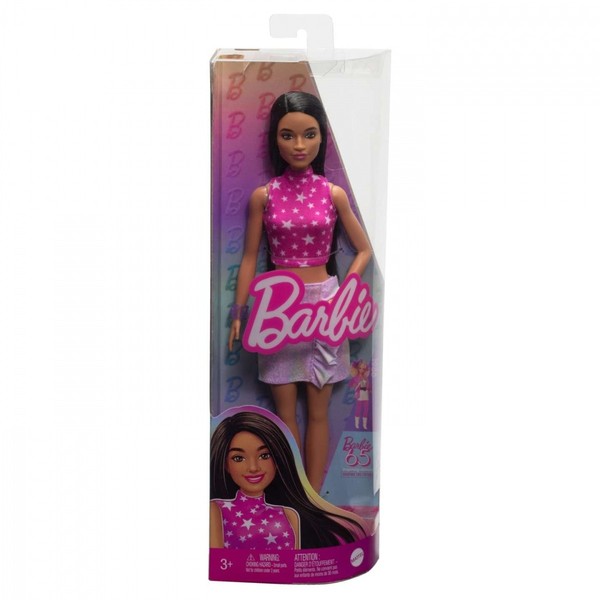 Lalka Barbie Fashionistas top z gwiazdkami HRH13