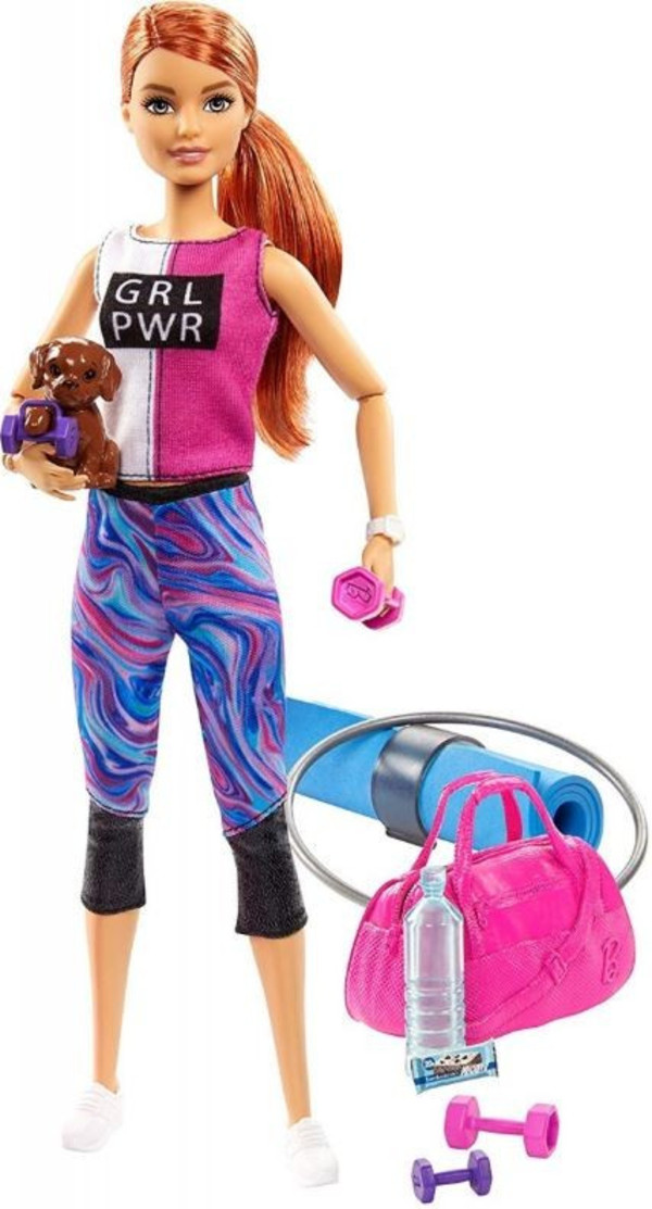 Barbie Lalka Relaks na siłowni z akcesoriami GJG57