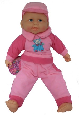 Lalka Bobas w różowym ubranku