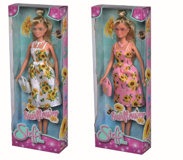 Lalka Steffi w słonecznikowej sukience, 2 rodzaje