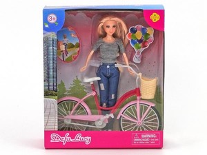 Lalka z rowerem