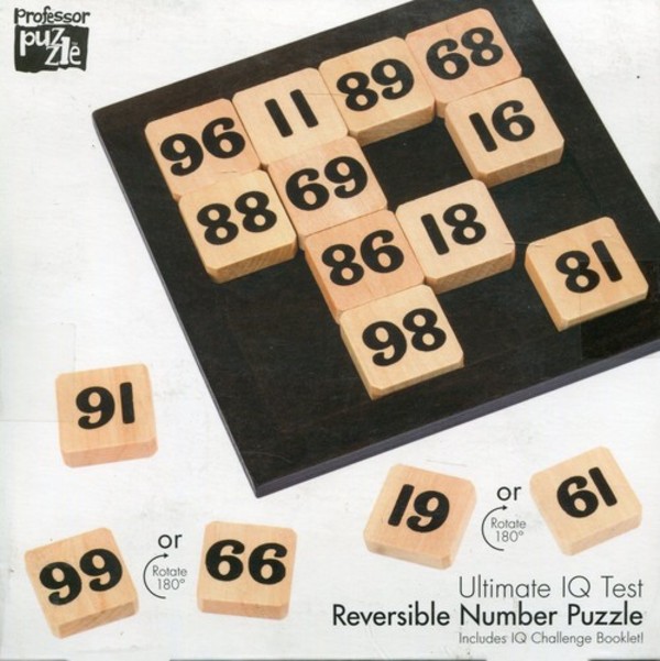 Łamigłówka drewniana IQ Reversible Number Puzzle