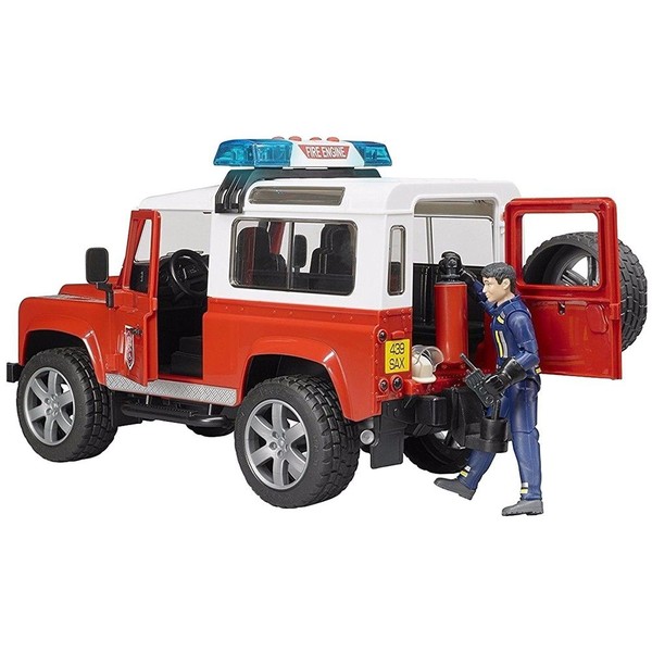 Land Rover Defender straż pożarna + strażak