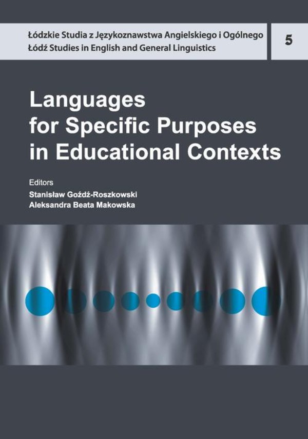 Languages for Specific Purposes in Educational Contexts - pdf