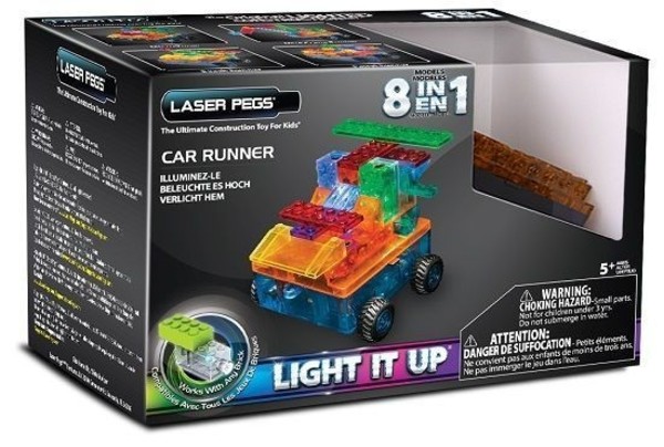 Laser Pegs 8 in 1 Car Runner