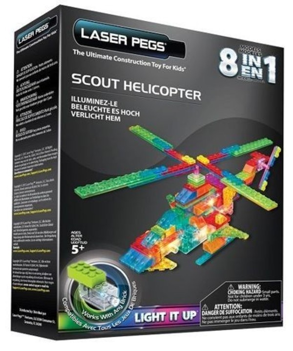 Laser Pegs 8 in 1 Scout Helicopter
