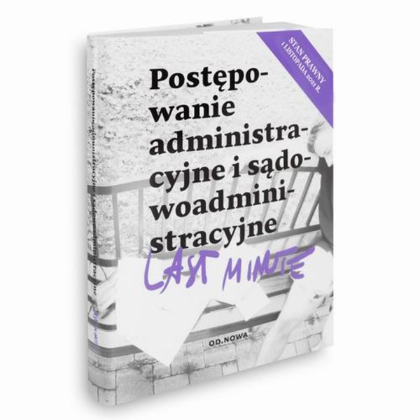 Last Minute postępwanie administracyjne 2021 - pdf
